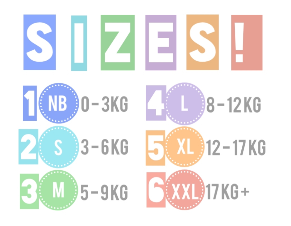 various sizes